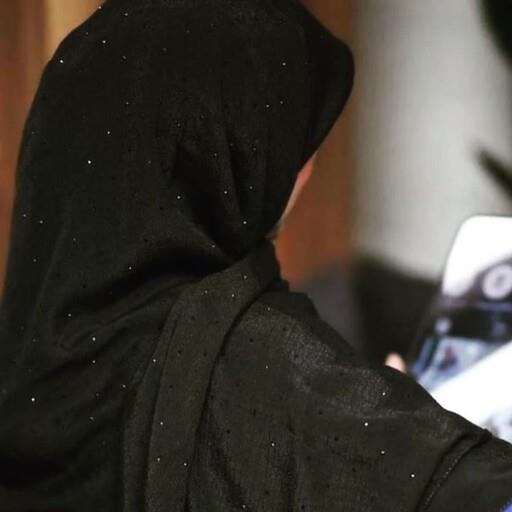 روسری وال اسلپ نگین مشکی